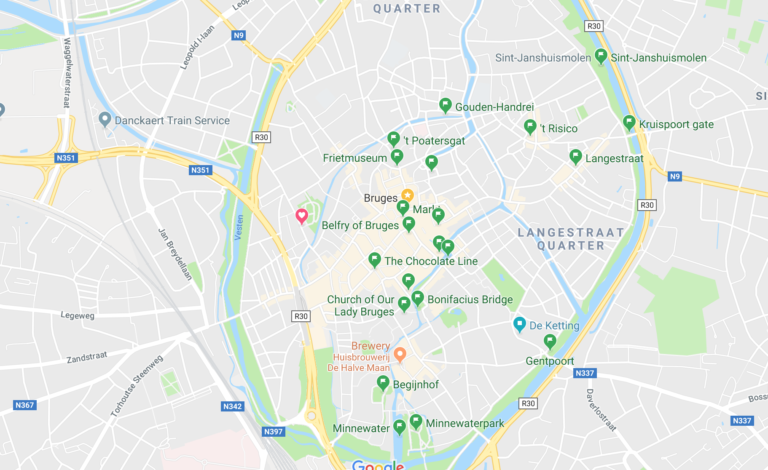 Brugge Map