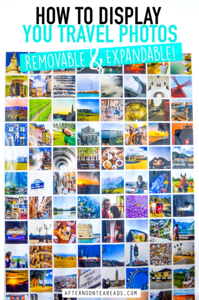 Here's The Best Way To Display Your Travel Photos (That's Removable & Expandable) #travelphotos #whattodowithtravelphotos #displaytravelphotos #expandabletravelphoto