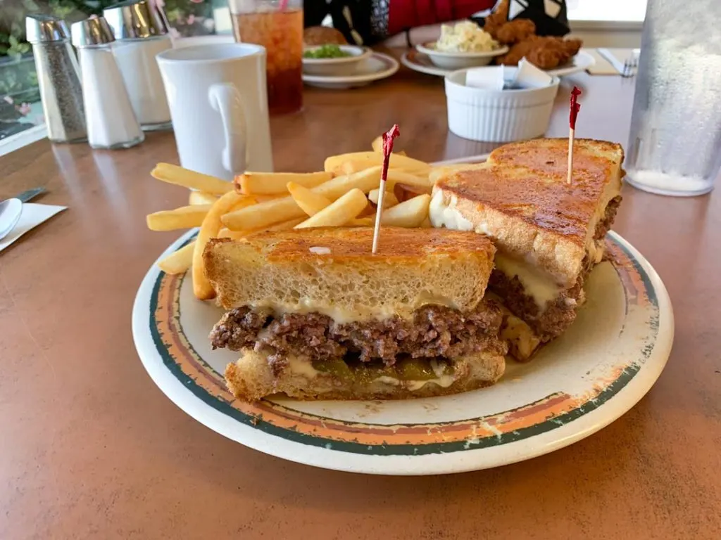 the brian burger from Emma Jeans diner on the drive to las vegas