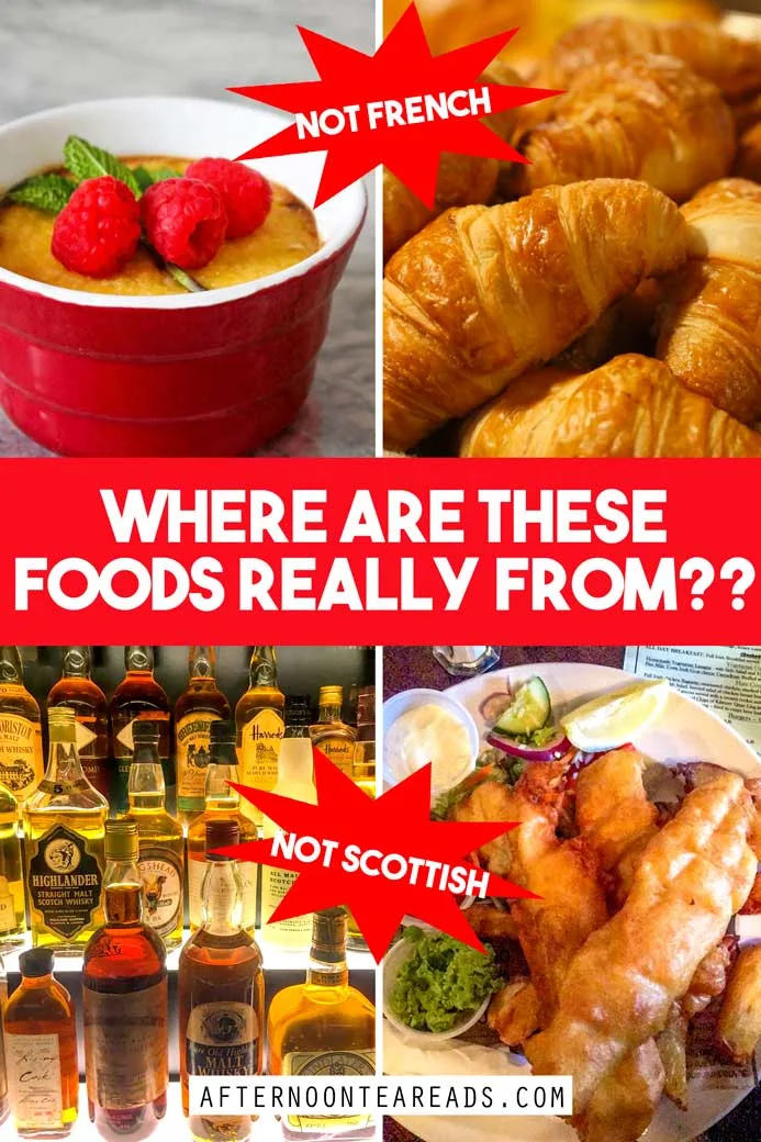 Find Out The Truth On Where These 5 Foods Are Really From! #foodorigins #wherearefrenchfriesfrom #whereiscremebrulefrom #iswhiskeyirishorscottish #fishandchips