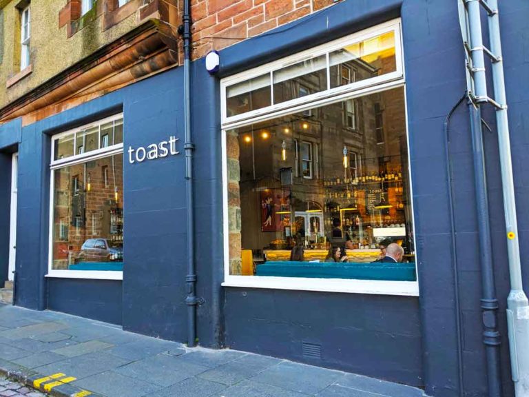outside facade of toast-leith coffee