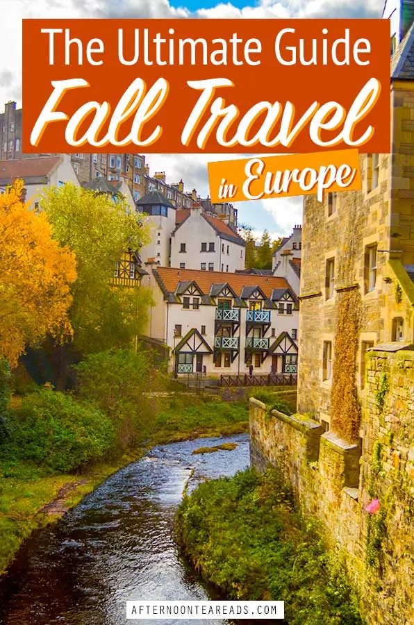 Pinterest image fall travel in europe