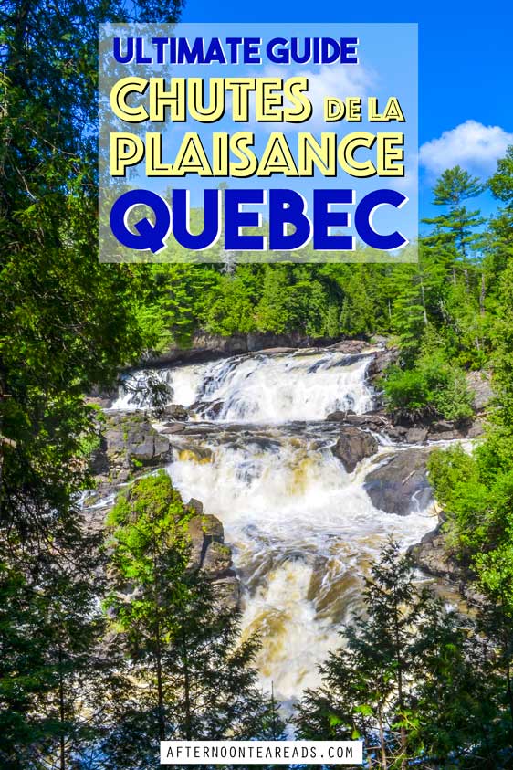 Visiting Les Chutes de la Plaisance Waterfalls in Quebec Day Trip From Montreal #chutedelaplaisance #quebecwaterfall #waterfallnearmontreal #waterfall