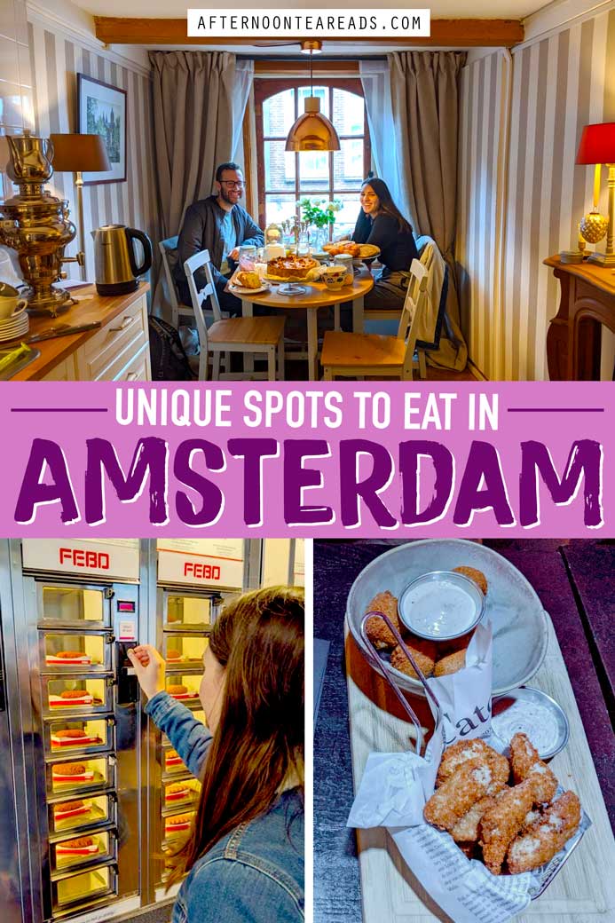 The Most Unique & Different Places To Eat In Amsterdam #wheretoeatinamsterdam #bestplacestoeatamsterdam #uniquesplacestoeatinamsterdam #differentplacestoeatinamsterdam