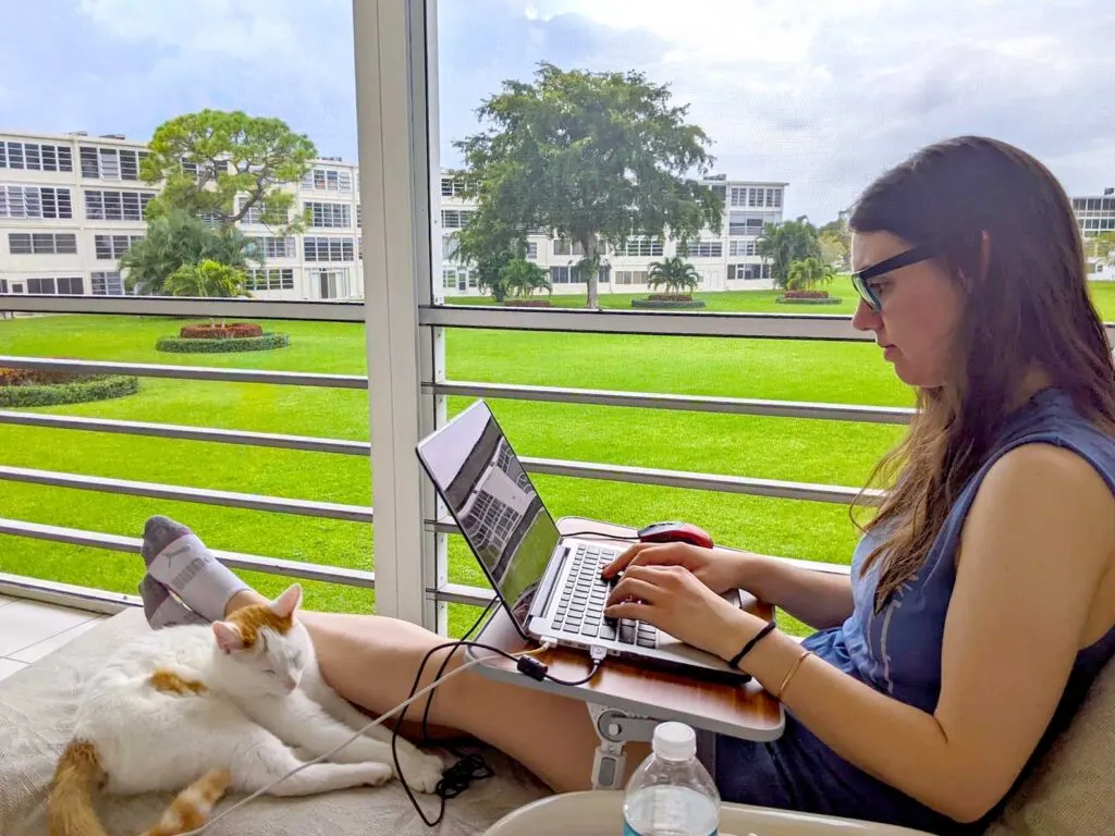 work-remote-travel-in-florida-with-a-cat