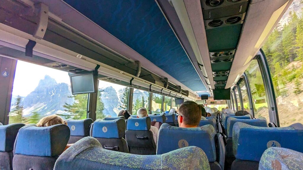 inside-the-shuttle-bus-from-lake-louise-to-moraine-lake-alberta