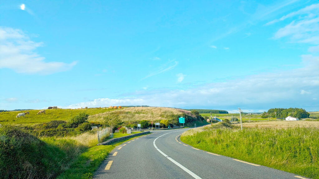 driving-through-ireland-the cliffs of moher from galway