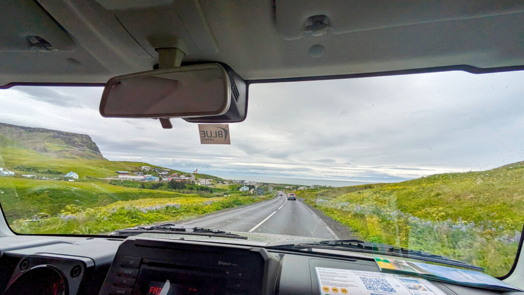 arriving-in-vik-by-car-driving-in-Iceland