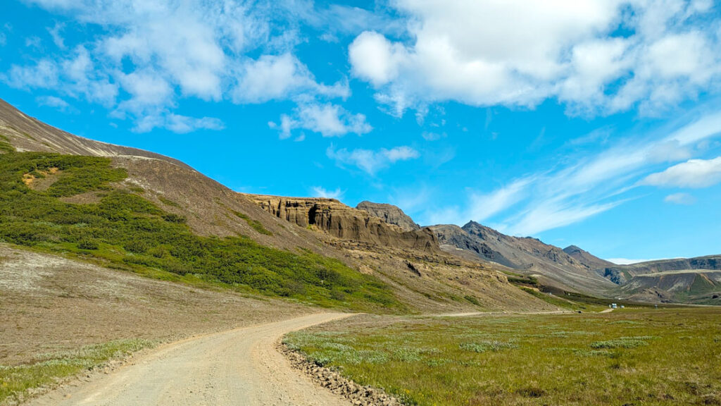 driving-on-gravel-dirt-road-in-Iceland-renting-a-car