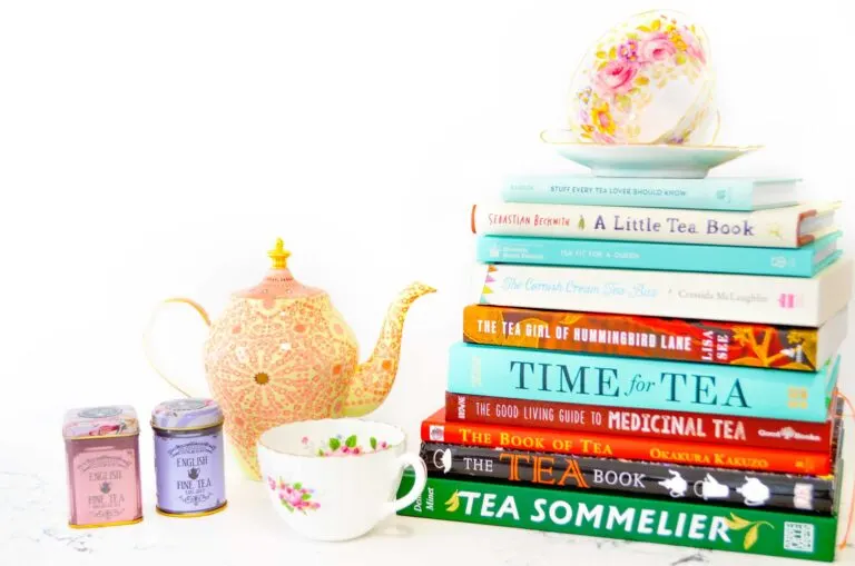 books-about-tea-counter