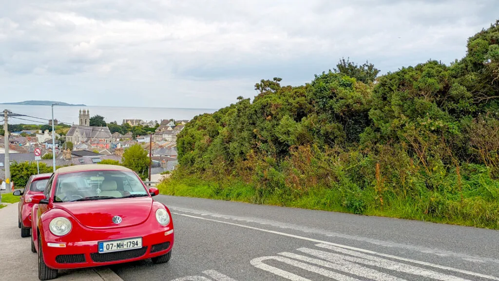 parked-cars-as-ostabcles-driving-in-Ireland