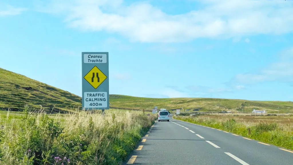 traffic-calming-sign-drive-in-ireland
