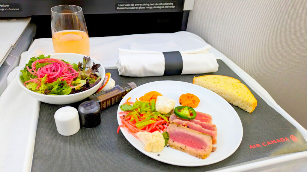 5-course-meal-air-canada-first-class