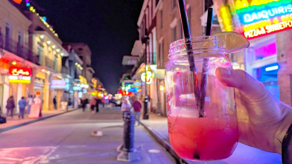 drinking-on-bourbon-street-french-quarter-new-orleans
