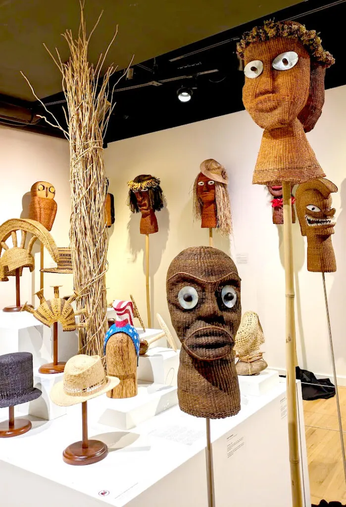 unique hawaiian masks are on display at the capital modern art museum in downtown honolulu